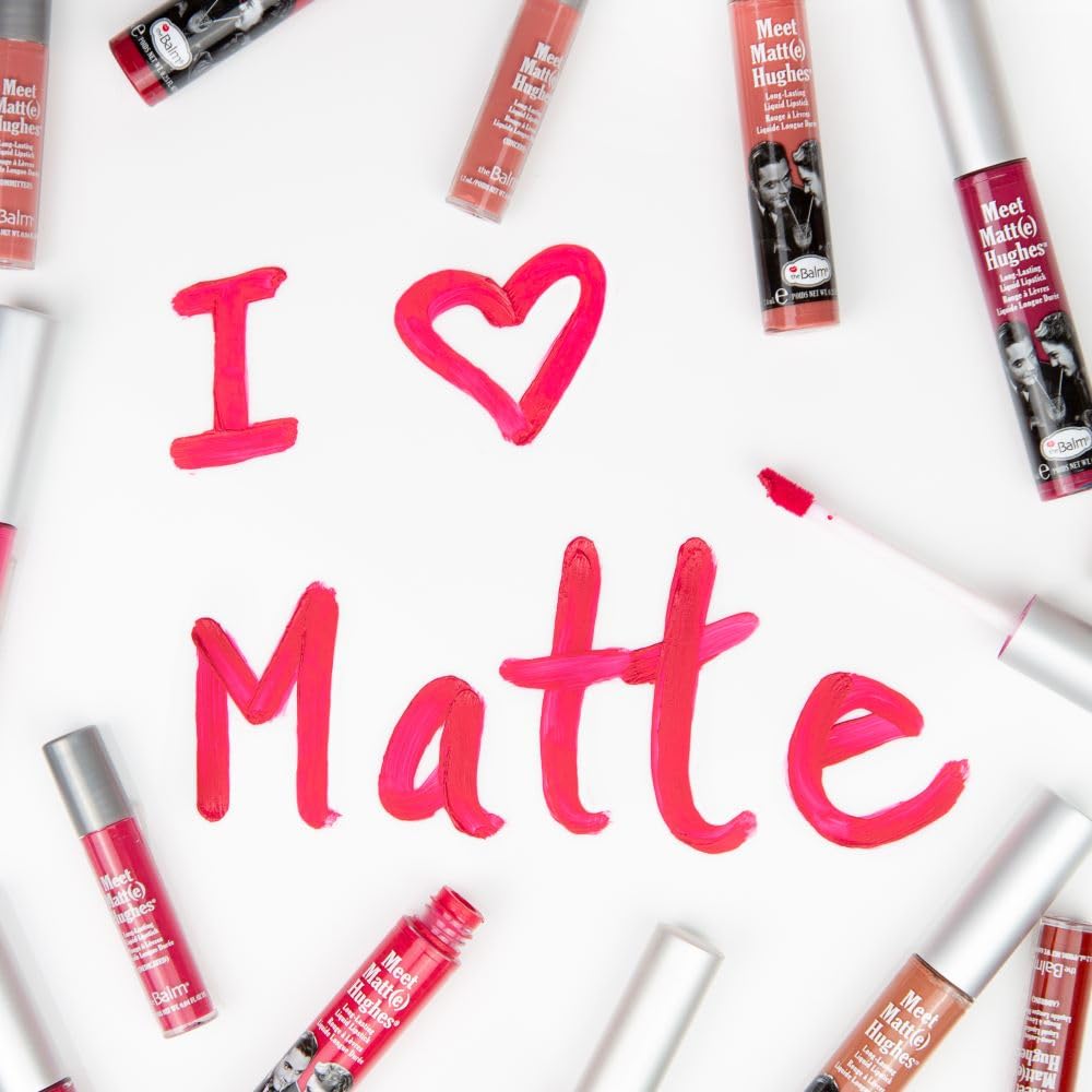 theBalm Meet Matte Hughes Long Lasting Liquid Lipstick, Sincere, 7.4ml